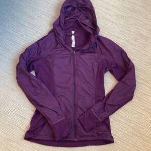 Lululemon Women’s Rush Hour Darkest Magenta Full Zip Jacket w/ Hood